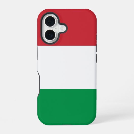 Coque iPhone 16 Drapeau de l'Italie (Verso)