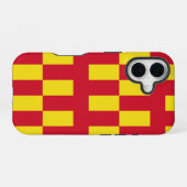 Coque iPhone 16 Drapeau de Northumberland (Verso Horizontal)