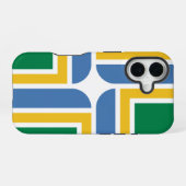 Coque iPhone 16 Drapeau de Portland, Oregon (Verso Horizontal)