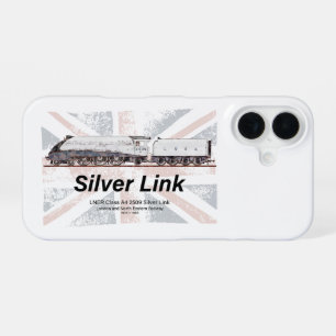 Coque iPhone 16 Drapeau de profil de la locomotive Silver Link LNE