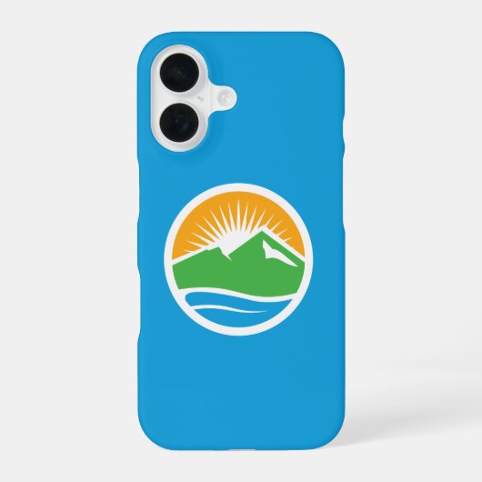 Coque iPhone 16 Drapeau de Provo, Utah (Verso)