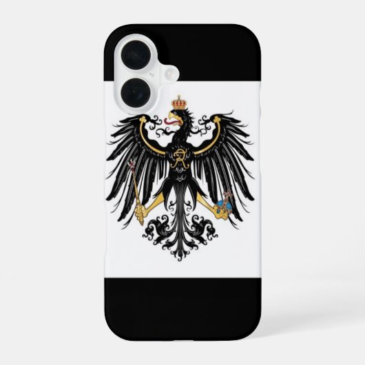 Coque iPhone 16 Drapeau de Prusse (Verso)