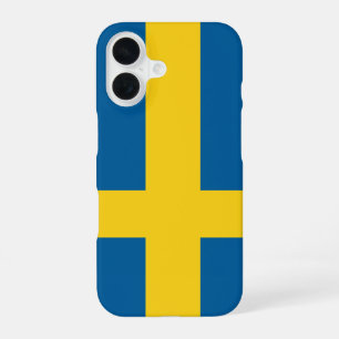 Coque iPhone 16 drapeau de suède