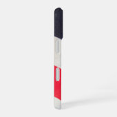 Coque iPhone 16 Drapeau des États-Unis et vos initiales (Côté droit)