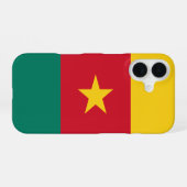 Coque iPhone 16 Drapeau du Cameroun (Verso Horizontal)