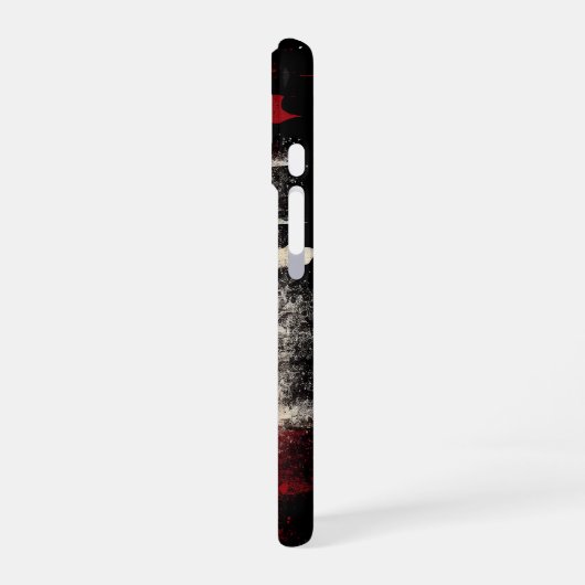 Coque iPhone 16 Drapeau du Canada (Côté gauche)