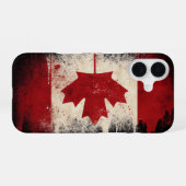 Coque iPhone 16 Drapeau du Canada (Verso Horizontal)