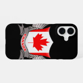 Coque iPhone 16 Drapeau du Canada (Verso Horizontal)