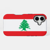 Coque iPhone 16 Drapeau du Liban (Verso Horizontal)