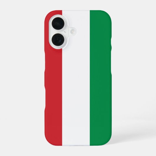 Coque iPhone 16 Drapeau Hongrie (Verso)