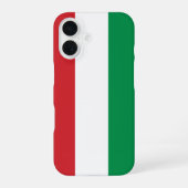 Coque iPhone 16 Drapeau Hongrie (Verso)