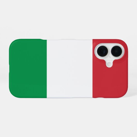 Coque iPhone 16 Drapeau Italie (Verso Horizontal)
