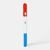 Coque iPhone 16 Drapeau Luxembourg (Côté gauche)