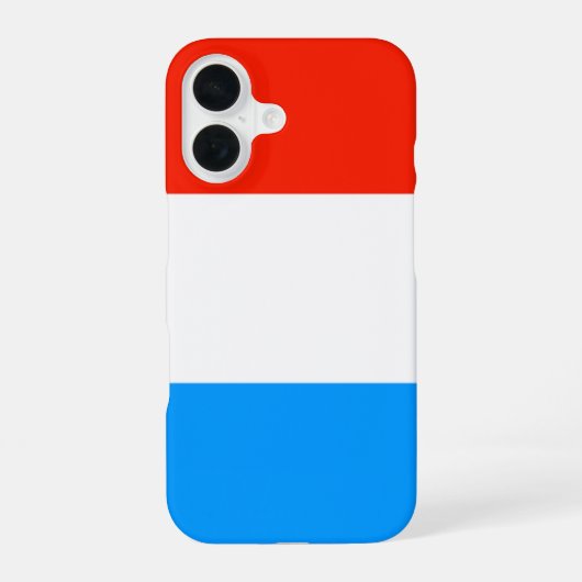 Coque iPhone 16 Drapeau Luxembourg (Verso)