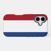 Coque iPhone 16 drapeau néerlandais (Verso Horizontal)