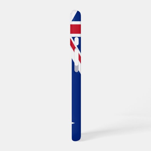 Coque iPhone 16 Drapeau néo-zélandais (Côté gauche)