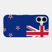 Coque iPhone 16 Drapeau néo-zélandais (Verso Horizontal)