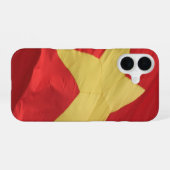 Coque iPhone 16 drapeau vietnam rouge (Verso Horizontal)