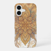 Coque iPhone 16 Dreamy Boho Mandala - Design Motif complexe (Verso)