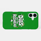 Coque iPhone 16 Droit sur la rousse drôle de la Saint-Patrick (Verso Horizontal)