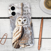 Coque iPhone 16 Drôle de chouette d'hiver