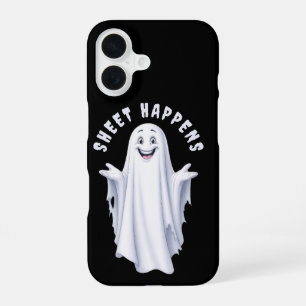 Coque iPhone 16 Drôle Happy Ghost Phone Case