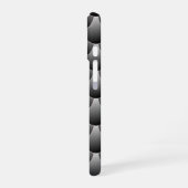 Coque iPhone 16 Echelles noires et grises (Côté gauche)