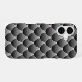 Coque iPhone 16 Echelles noires et grises (Verso Horizontal)