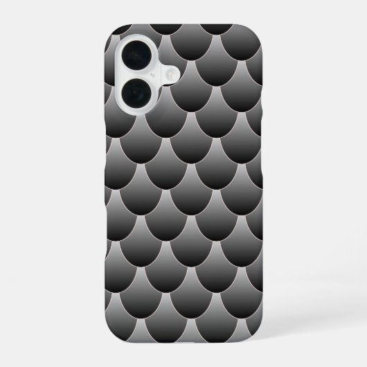 Coque iPhone 16 Echelles noires et grises (Verso)