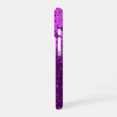 Coque iPhone 16 Éclaboussure monochrome pourpre royal (Côté gauche)