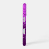 Coque iPhone 16 Éclaboussure monochrome pourpre royal (Côté droit)