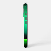 Coque iPhone 16 ECLIPSE MONOGRAM Vibrant vert noir (Côté gauche)
