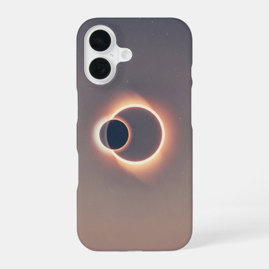 Coque iPhone 16 Éclipse solaire vintage (Verso)