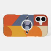 Coque iPhone 16 Éclipse Vintage sur Blocs (Verso Horizontal)