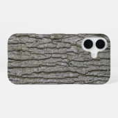 Coque iPhone 16 Écorce Rustique Faux Gris Sec (Verso Horizontal)