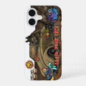 Coque iPhone 16 Édition RHINO de Squid Fear City (Verso)