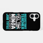 Coque iPhone 16 Éducateur adjoint enseignant compétences de travai (Verso Horizontal)