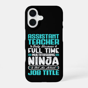 Coque iPhone 16 Éducateur adjoint enseignant compétences de travai