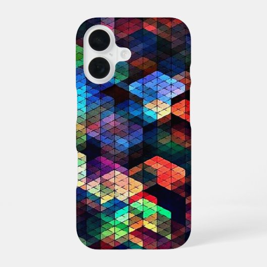 Coque iPhone 16 Effet de vitrail (Verso)