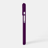 Coque iPhone 16 Eggplant Purple Solid (Côté gauche)