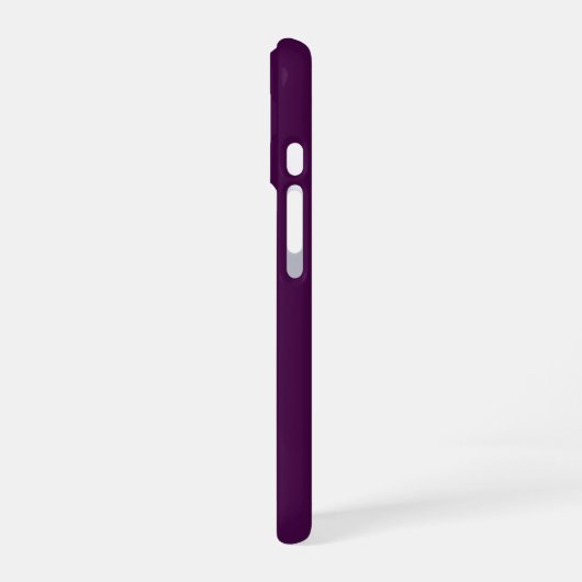 Coque iPhone 16 Eggplant Purple Solid (Côté gauche)