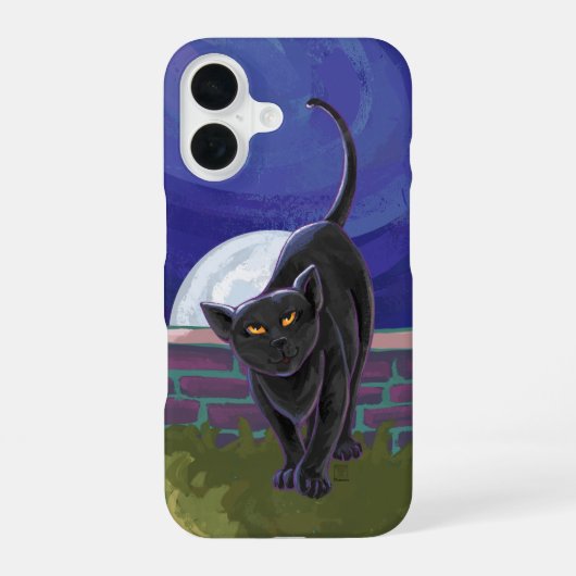 Coque iPhone 16 Électronique Black Cat (Verso)