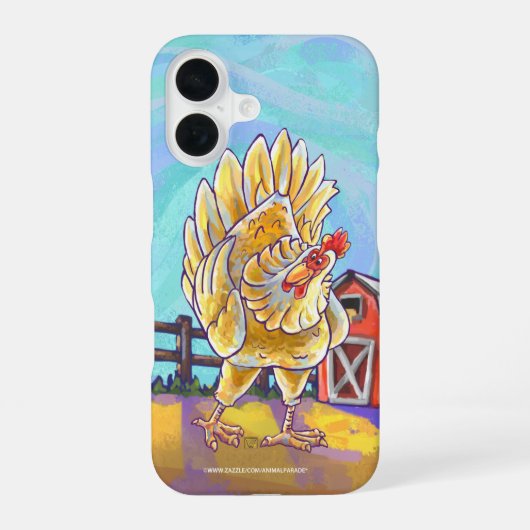 Coque iPhone 16 Électronique Poulet (Verso)