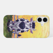 Coque iPhone 16 Électronique Vache (Verso Horizontal)