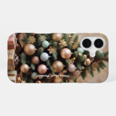 Coque iPhone 16 "Élégance de l'arbre de Noël" (Verso Horizontal)