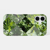 Coque iPhone 16 Élégance Émeraude : Feuilles Vertes en Taillage Di (Verso Horizontal)