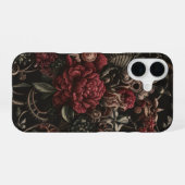 Coque iPhone 16 Élégance Florale Steampunk (Verso Horizontal)