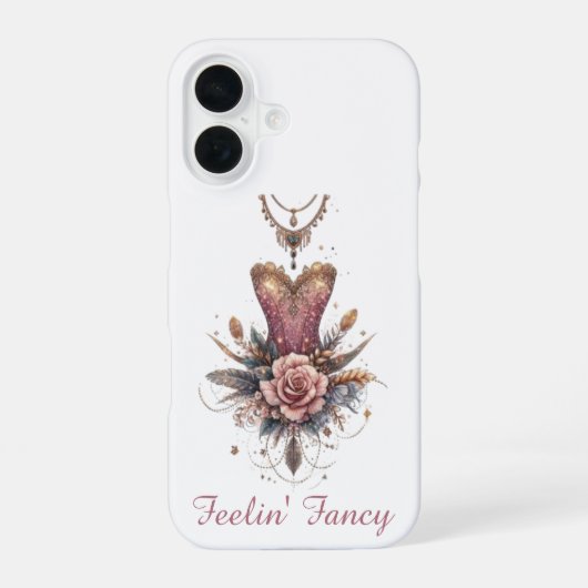 Coque iPhone 16 Élégance Rosée (Verso)