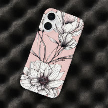 Élégant Anémone Floral Nom personnalisé