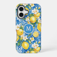 Élégant Citron Moderne Monogramme Personnalisé